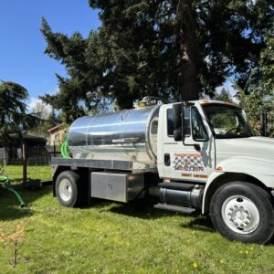 Trackside Sanitation septic pumping truck